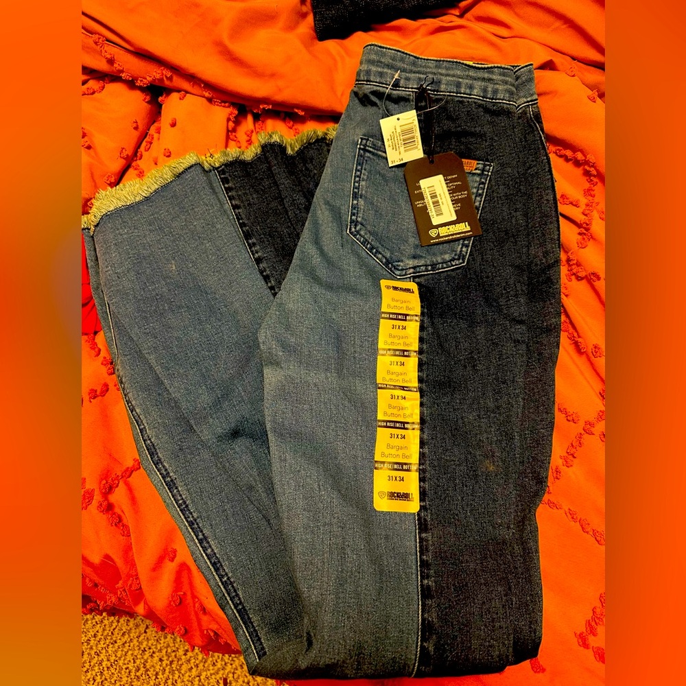 Rock N Roll Denim Flare Cowgirl Western Jeans New With Tags 31 x 34